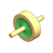 مقاومة مميزة 50Ω - طرف مستدير مسطح أحادي النواة